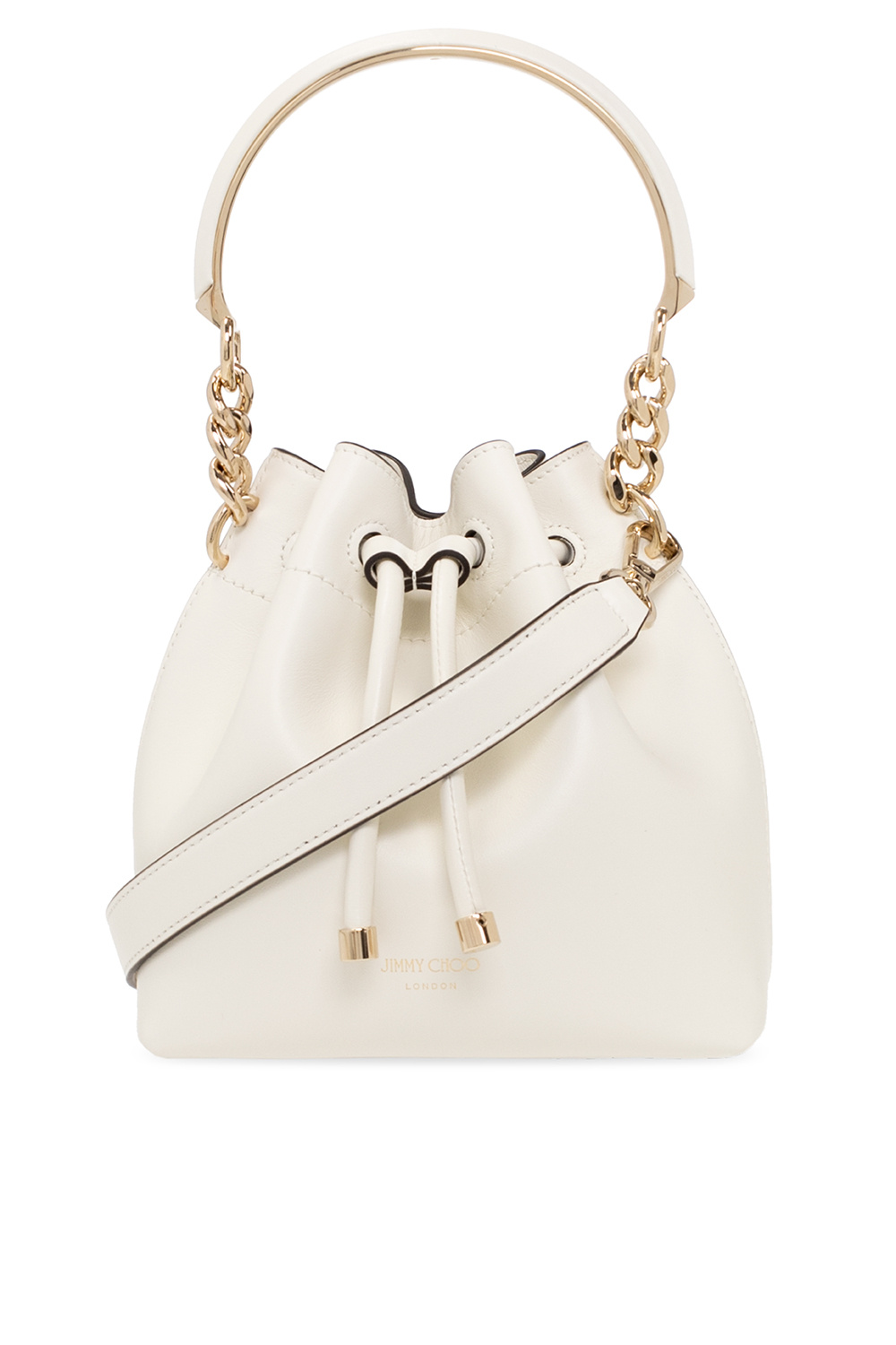 Jimmy choo cheap white leather bag